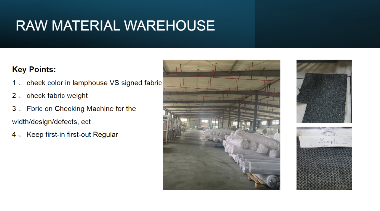 Raw material warehouse
