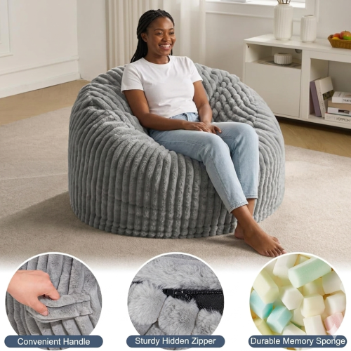 Shredded memory foam bean bag by Shanghai Jiuyum International Co., Ltd